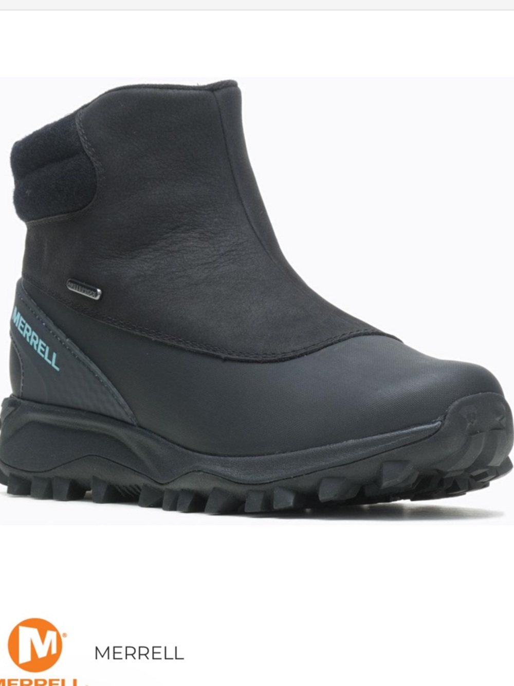 MERRELL womens 8 Thermo Kiruna MID Zip Waterproof Winter BOOTS Wool Insulated